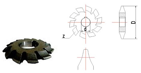錐齒輪銑刀 錐齒輪銑刀